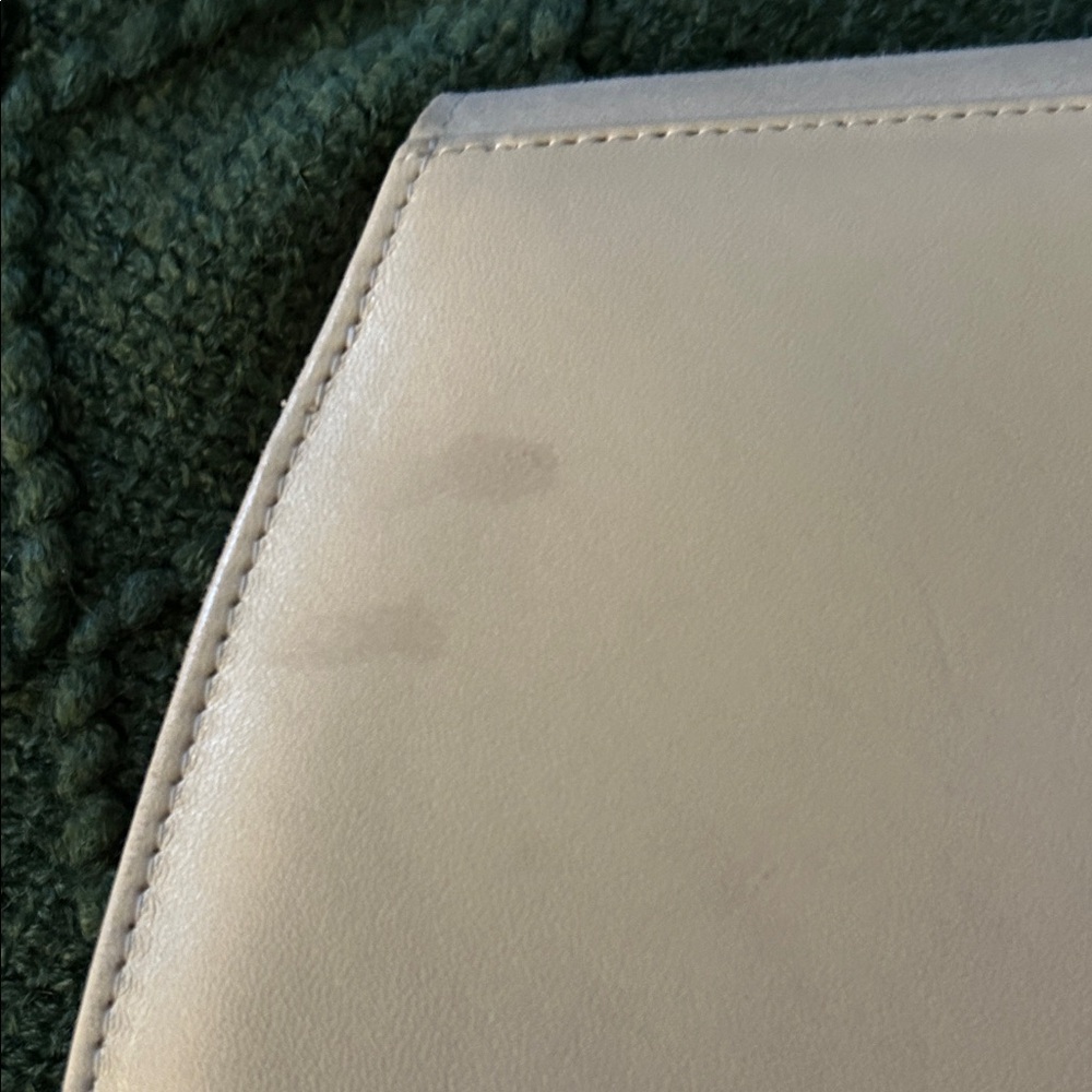 Vintage Charles Jourdan Suede & Leather Cream Shoulder Bag - Picture 8 of 10